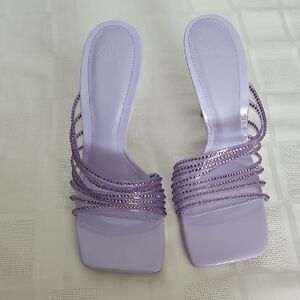 Zara Women's Purple Strappy Heels